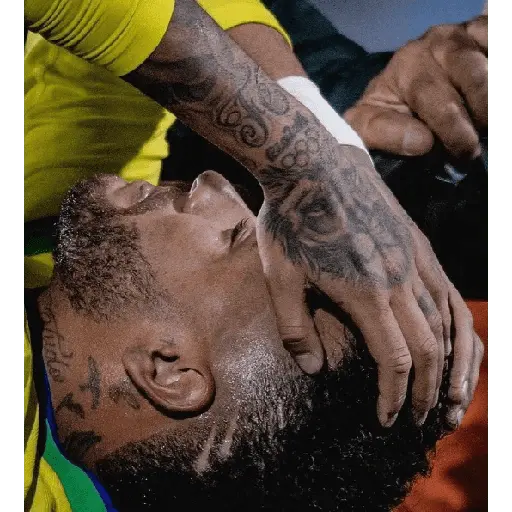Overwhelmed Neymar Moment