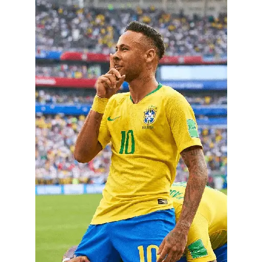 Neymar Shushing Gesture