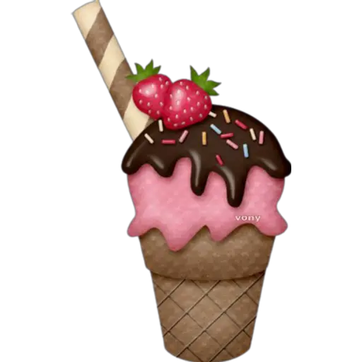 Strawberry Delight Cone