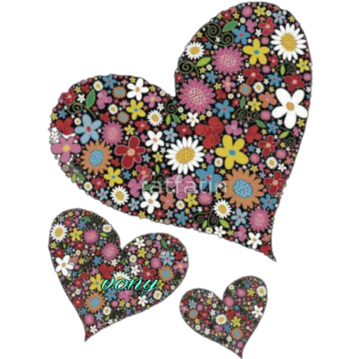 Floral Heart Collage