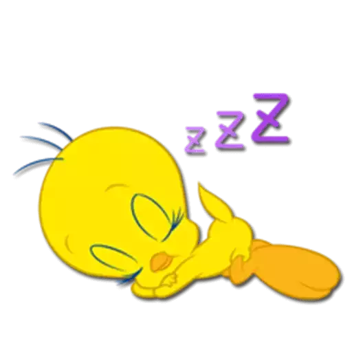 Tweety Sleeping Peacefully