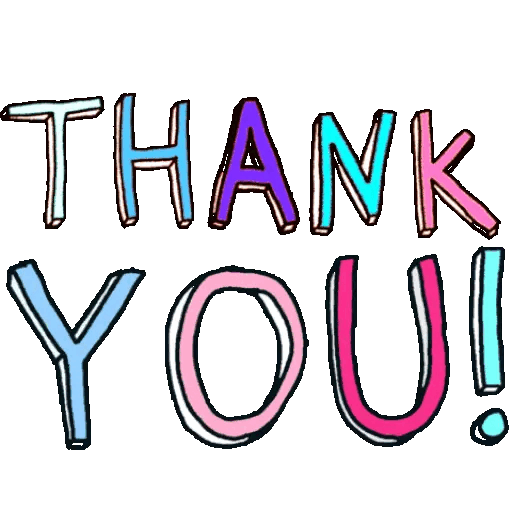 Colorful Thank You Message