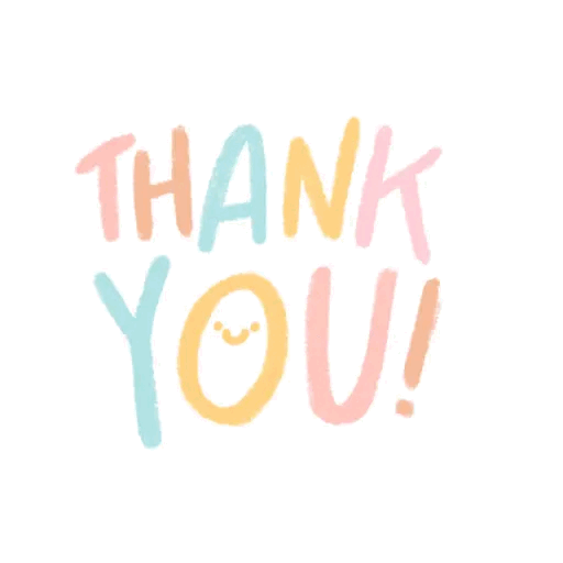Colorful Thank You Bubble