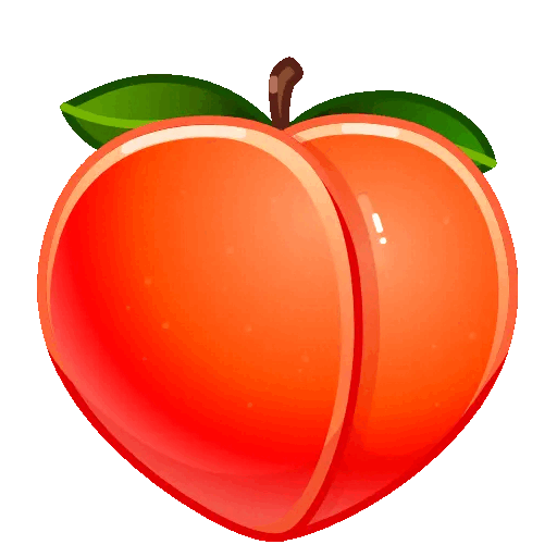 Juicy Peach Emoji