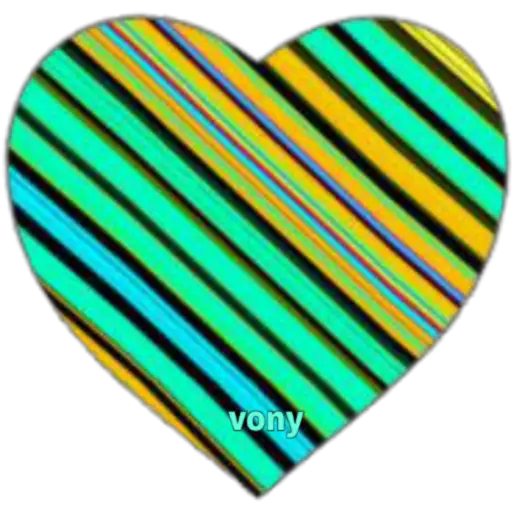 Striped Heart Design