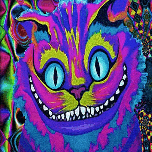 Psychedelic Cheshire Cat