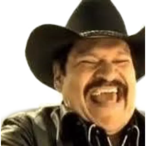 Laughing cowboy