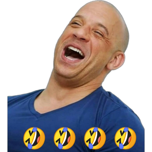 Laughing Out Loud Vin Diesel