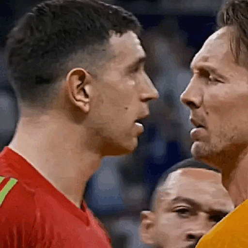 Intense Face-off Moment