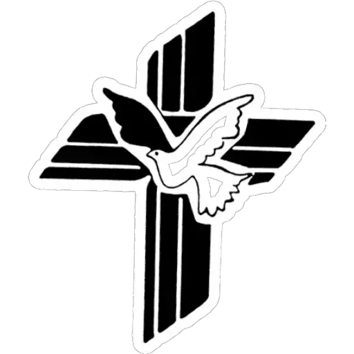 Peaceful Dove on Cross