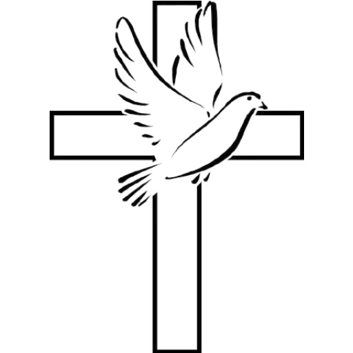 Peaceful Dove and Cross