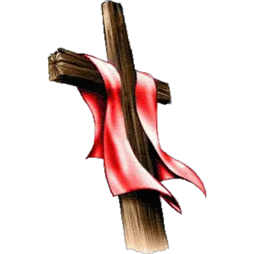 Faithful Cross with Red Cloth