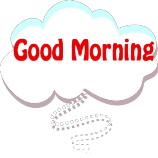 Cheerful Good Morning Cloud