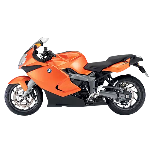 Sleek Orange Motorcycle