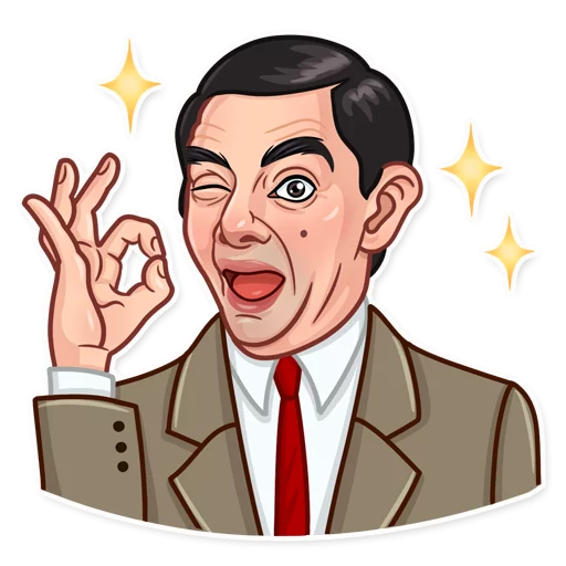 Mr. Bean Approval Wink