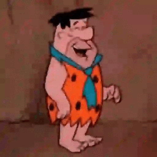 Fred Flintstone Laughing Hard