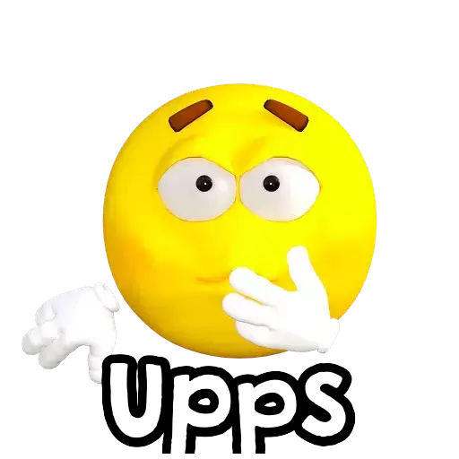 Oops face emoji