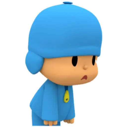 Pouting in Blue